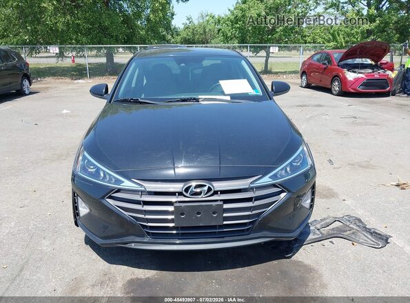 KMHD84LF4KU863621 2019 HYUNDAI ELANTRA Black Вид щитка приладів
