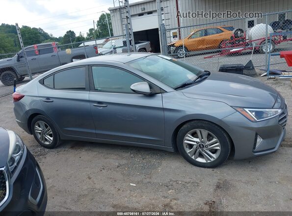 KMHD84LF4KU872741 2019 HYUNDAI ELANTRA Gray უკანა სალონის ხედი