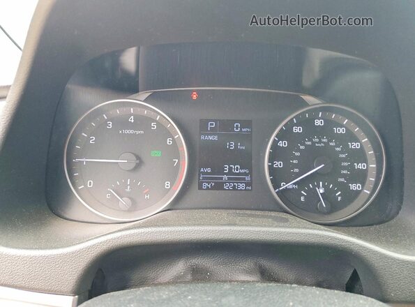 KMHD84LF5HU064245 2017 HYUNDAI ELANTRA Black Vista del cuadro de instrumentos