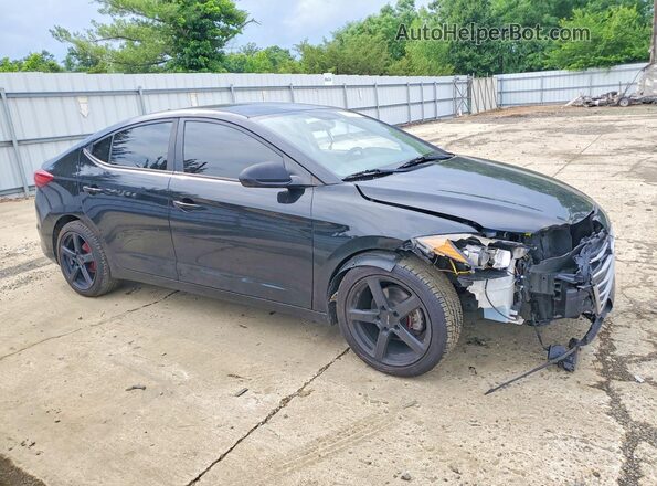 KMHD84LF5HU064245 2017 HYUNDAI ELANTRA Black Delantero derecho