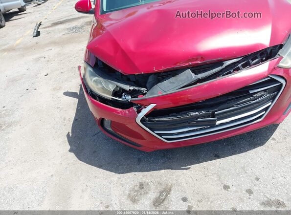 KMHD84LF5HU103853 2017 HYUNDAI ELANTRA Red წინა ხედი