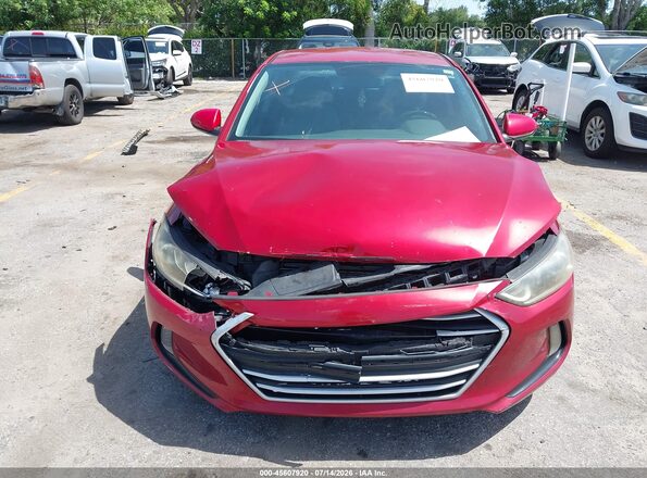 KMHD84LF5HU103853 2017 HYUNDAI ELANTRA Red ხელსაწყოთა პანელის ხედი