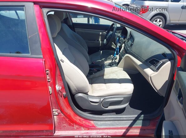KMHD84LF5HU104145 2017 HYUNDAI ELANTRA Red Вид салону спереду