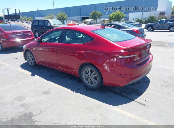 KMHD84LF5HU104145 2017 HYUNDAI ELANTRA Red Задня ліва чверть