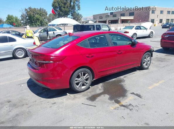 KMHD84LF5HU104145 2017 HYUNDAI ELANTRA Red Задня права чверть