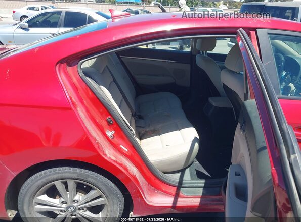 KMHD84LF5HU104145 2017 HYUNDAI ELANTRA Red Вид наклейки з VIN-кодом