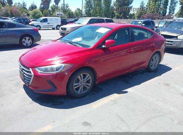KMHD84LF5HU104145 2017 HYUNDAI ELANTRA Red Передня ліва чверть