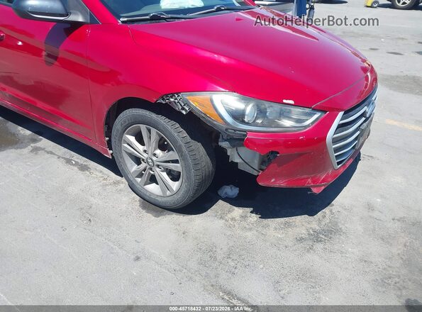 KMHD84LF5HU104145 2017 HYUNDAI ELANTRA Red Вид спереду