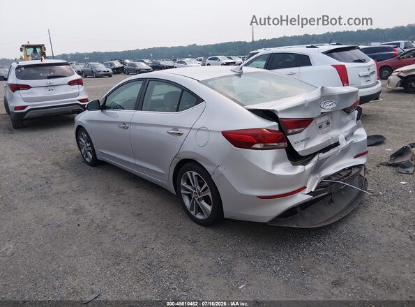 KMHD84LF5HU146783 2017 HYUNDAI ELANTRA Серебряный Задняя левая четверть
