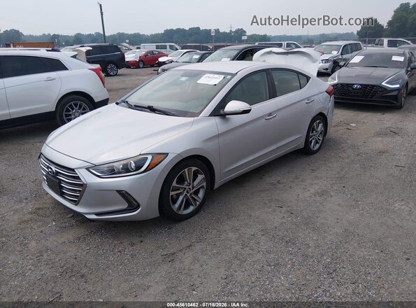 KMHD84LF5HU146783 2017 HYUNDAI ELANTRA Серебряный Передняя левая четверть