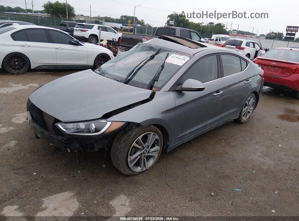 KMHD84LF5HU148923 2017 HYUNDAI ELANTRA Gray Front left