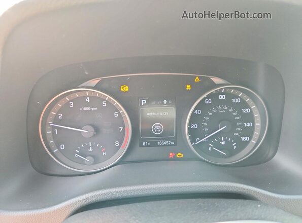 KMHD84LF5HU151580 2017 HYUNDAI ELANTRA Gray Instrument cluster view