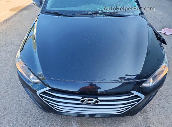 KMHD84LF5HU176754 2017 HYUNDAI ELANTRA Black Սալոնի հետևի տեսք