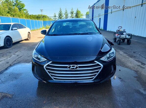KMHD84LF5HU176754 2017 HYUNDAI ELANTRA Black Դիմացի տեսք