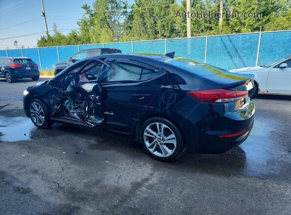 KMHD84LF5HU176754 2017 HYUNDAI ELANTRA Black Հետևի ձախ