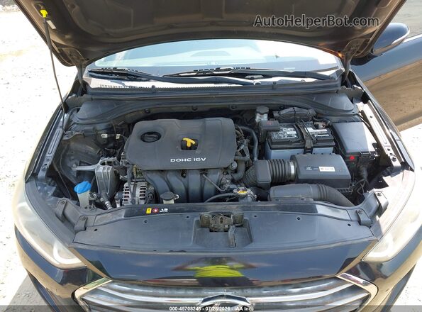 KMHD84LF5HU182909 2017 HYUNDAI ELANTRA Black Հետևի տեսք