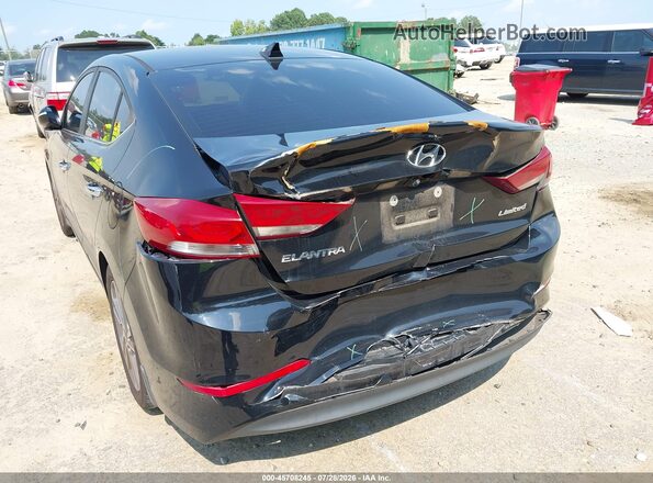 KMHD84LF5HU182909 2017 HYUNDAI ELANTRA Black Դիմացի տեսք