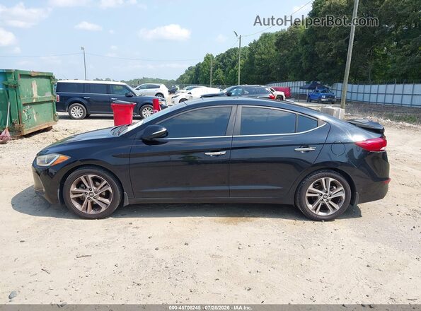 KMHD84LF5HU182909 2017 HYUNDAI ELANTRA Black Սալոնի 360 աստիճան տեսք
