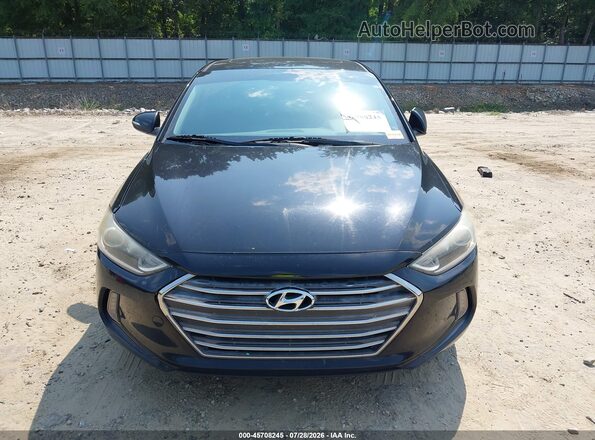 KMHD84LF5HU182909 2017 HYUNDAI ELANTRA Black Սարքավորումների վահանակի տեսք