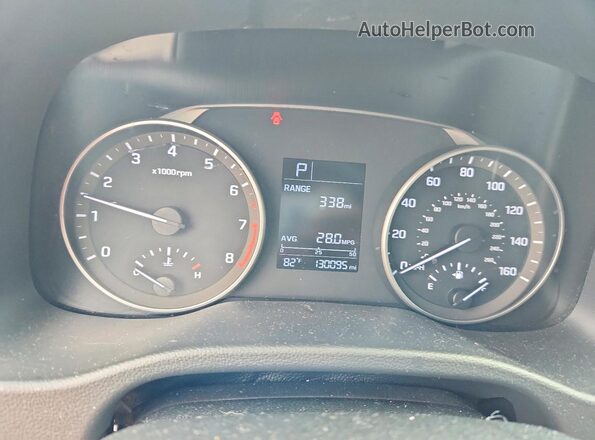 KMHD84LF5HU207176 2017 HYUNDAI ELANTRA Black Vista del cuadro de instrumentos