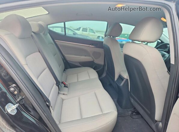 KMHD84LF5HU207176 2017 HYUNDAI ELANTRA Black Vista de los asientos traseros