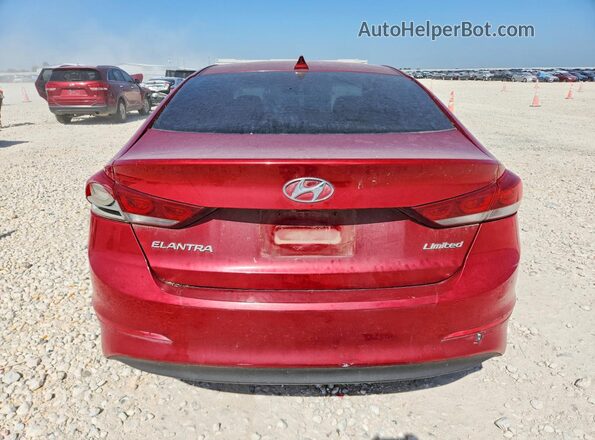 KMHD84LF5HU327964 2017 HYUNDAI ELANTRA Red Widok z tyłu