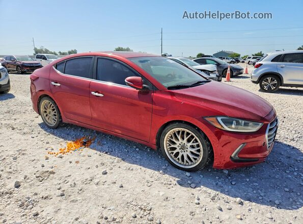 KMHD84LF5HU327964 2017 HYUNDAI ELANTRA Red Przód prawy