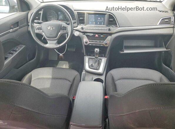 KMHD84LF5HU386755 2017 HYUNDAI ELANTRA Gray Вид панелі приладів