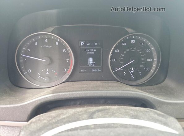 KMHD84LF5HU386755 2017 HYUNDAI ELANTRA Gray Вид щитка приладів