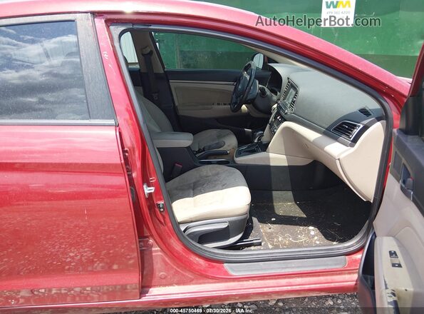 KMHD84LF5HU423402 2017 HYUNDAI ELANTRA Red Widok wnętrza z przodu