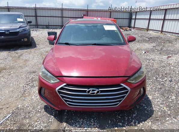 KMHD84LF5HU423402 2017 HYUNDAI ELANTRA Red Widok zestawu wskaźników
