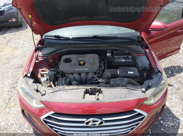 KMHD84LF5HU423402 2017 HYUNDAI ELANTRA Red Widok z tyłu