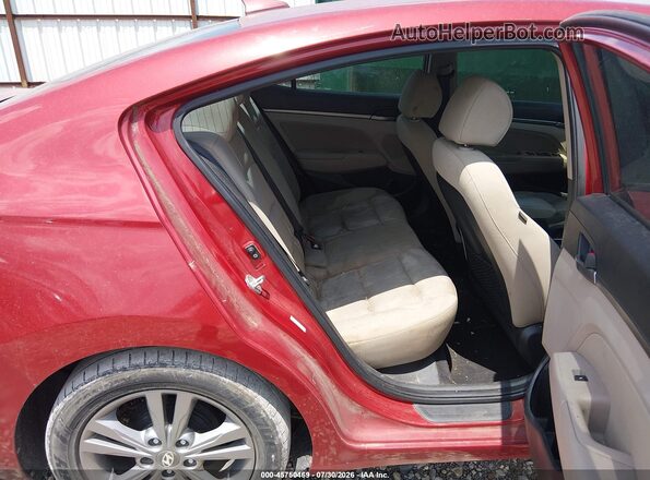 KMHD84LF5HU423402 2017 HYUNDAI ELANTRA Red Widok naklejki z numerem VIN
