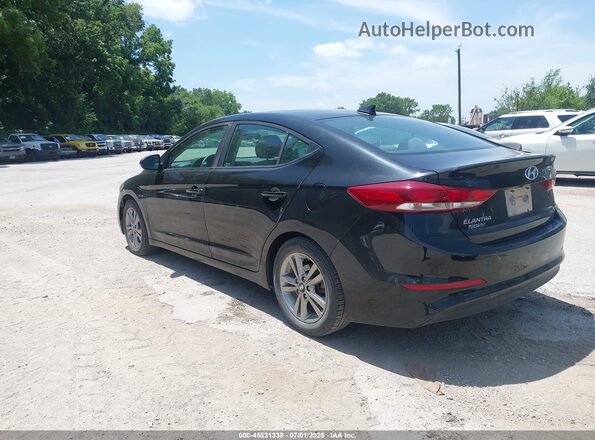 KMHD84LF5JU489454 2018 HYUNDAI ELANTRA Black Trasero izquierdo