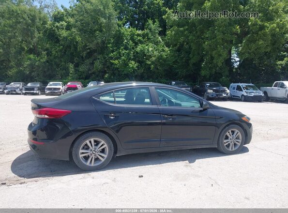 KMHD84LF5JU489454 2018 HYUNDAI ELANTRA Black Vista interior trasera