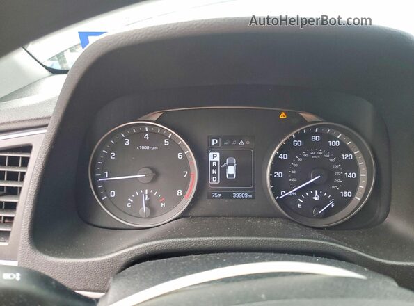 KMHD84LF5JU504230 2018 HYUNDAI ELANTRA Black Вид щитка приладів
