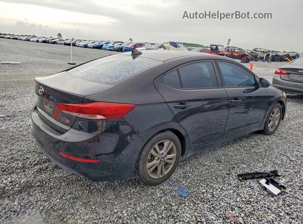 KMHD84LF5JU504230 2018 HYUNDAI ELANTRA Black Задня права чверть