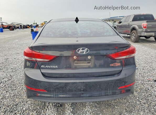 KMHD84LF5JU504230 2018 HYUNDAI ELANTRA Black Вид ззаду