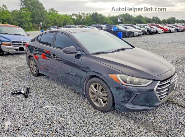 KMHD84LF5JU504230 2018 HYUNDAI ELANTRA Black Передня права чверть