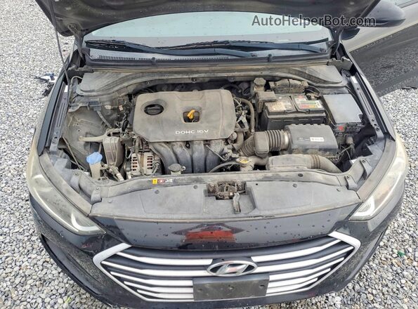 KMHD84LF5JU504230 2018 HYUNDAI ELANTRA Black Вид задньої частини салону