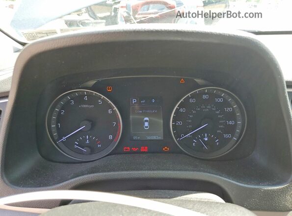 KMHD84LF5JU553640 2018 HYUNDAI ELANTRA Gray Vista del cuadro de instrumentos
