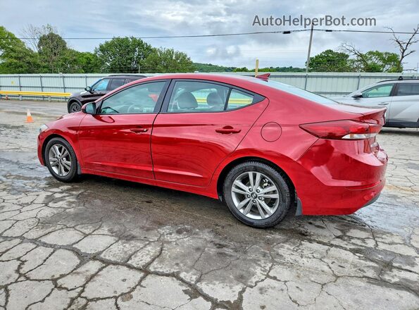 KMHD84LF5JU592440 2018 HYUNDAI ELANTRA Красный Задняя левая четверть