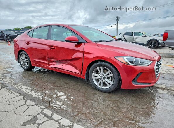 KMHD84LF5JU592440 2018 HYUNDAI ELANTRA Красный Передняя правая четверть