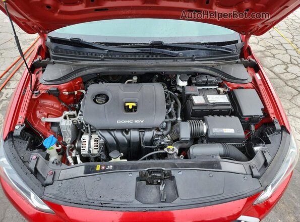KMHD84LF5JU592440 2018 HYUNDAI ELANTRA Красный Вид задней части салона
