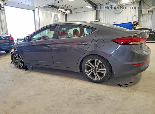 KMHD84LF5JU689315 2018 HYUNDAI ELANTRA Gray Հետևի ձախ