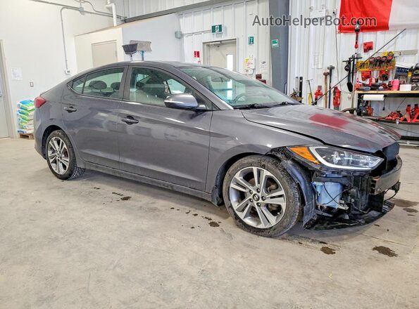KMHD84LF5JU689315 2018 HYUNDAI ELANTRA Gray Առջևի աջ