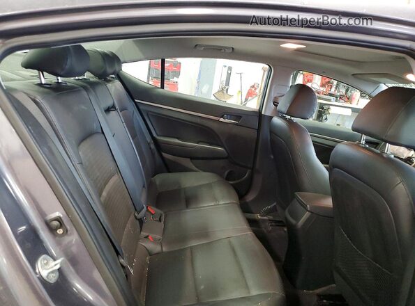 KMHD84LF5JU689315 2018 HYUNDAI ELANTRA Gray Հետևի նստատեղերի տեսք