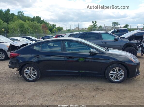KMHD84LF5KU767688 2019 HYUNDAI ELANTRA Black Սալոնի հետևի տեսք