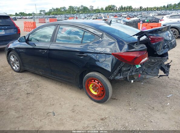 KMHD84LF5KU767688 2019 HYUNDAI ELANTRA Black Հետևի ձախ
