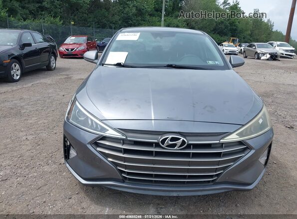 KMHD84LF5KU810281 2019 HYUNDAI ELANTRA Серый Вид задней части салона